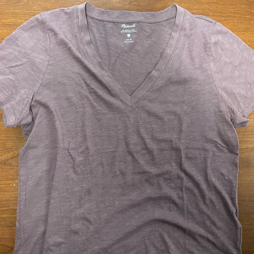 Women’s Madewell Whisper Cotton V Neck Tee Medium